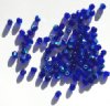 100 4mm Faceted Cobalt AB Firepolish Beads